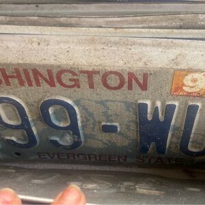 Washington and Idaho vintage State License Plate